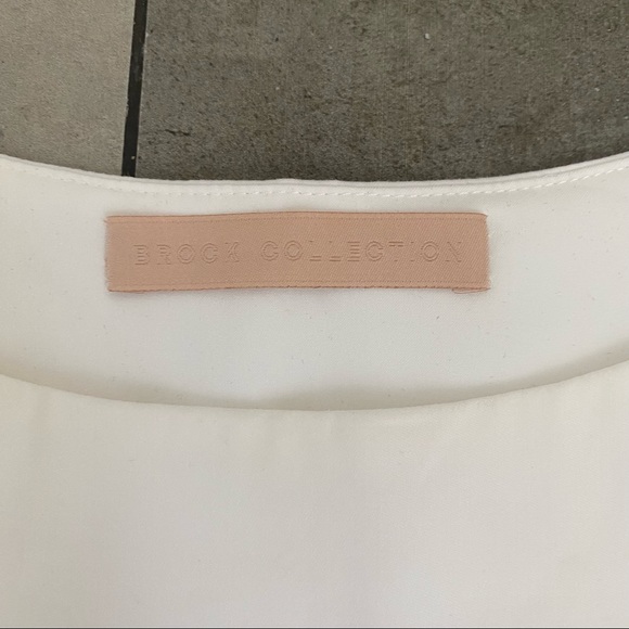 Brock collection white crop split back size 2 - Picture 4 of 7